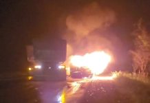 Quatros pessoas morrem carbonizadas em acidente na BR-242