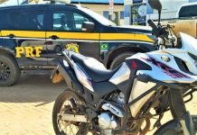 Moto roubada em Recife é recuperada na BR-242