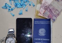 Suspeito de tráfico é preso pela PM em Lauro de Freitas