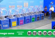 Mega-Sena, concurso 2.698: prêmio acumula e vai a R$ 12 milhões