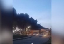 Incêndio atinge fábrica em Candeias