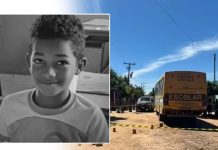 Criança de 8 anos morre após ser atropelada por ônibus escolar