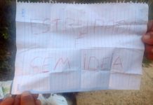 Corpo de homem é encontrado com marcas de tiros e bilhete