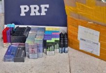 PRF intercepta carga de cigarros eletrônicos na Bahia