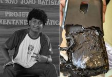 Jovem morre após celular explodir enquanto carregava