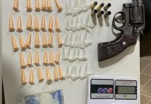 Cipe Chapada apreende arma e droga após confronto com suspeito Cipe Chapada apreende arma e droga após confronto com suspeito