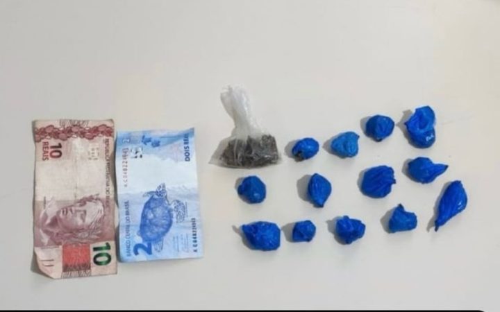 Homem é preso com drogas no São João de Macajuba Homem é preso com drogas no São João de Macajuba