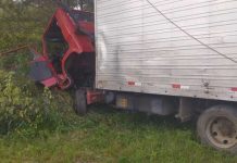 Homem morre atropelado pelo prório caminhão após retirar calço de pneu do veículo