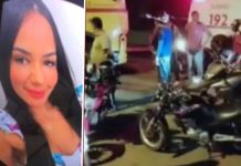 Enfermeira morre após batida entre motocicleta e caminhão