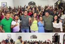 Davi dos Anjos se reune com pré-candidata a vereadora Danila Sá Teles, acompanhado do prefeito Ricardo Mascarenhas e apoiadores