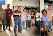 Davi dos Anjos realiza mais uma visita aos bairros ao lado do prefeito Ricardo Mascarenhas e do candidato a vice-prefeito Bodinho Neto