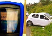 Motorista bêbado, dirige na contramão, faz ultrapassagem proibida e provoca acidente grave na BR 101