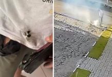 Celular explode no bolso de homem na Bahia; câmera de segurança registrou momento em que aparelho pegou fogo