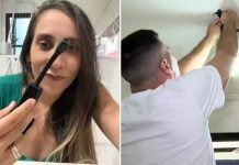 Família encontra câmera escondida no teto do banheiro de apartamento Família encontra câmera escondida em banheiro de apartamento no litoral de São Paulo