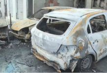 Incêndio destrói caminhonete e três carros após atingir oficina