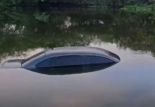 Motorista perde controle de carro e cai em barragem