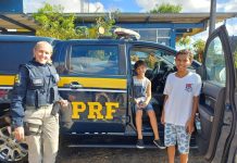 Crianças realizam sonho de conhecer a PRF na Bahia