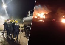 ABOMPROCI controla incêndio em material reciclável em Ipirá