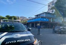 Garçom é baleado ao tentar intervir em discussão em bar