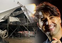 Temporal e forte vento derrubam palco e show de Tayrone é cancelado na Bahia Temporal e forte vento derrubam palco e show de Tayrone é cancelado no interior da Bahia