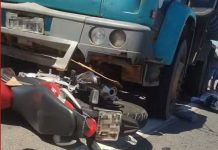 Motociclista morre e passageiro fica ferido após batida com caminhão Motociclista morre e passageiro fica ferido após batida com caminhão