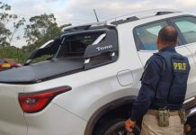 Caminhonete Toro roubada que ostentava placas de HB20 é apreendida na BR 324