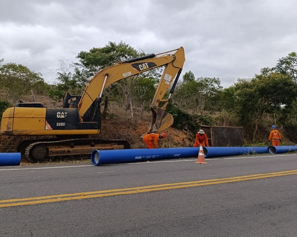Nova adutora da Embasa reforça abastecimento de água em municípios da região de Itaberaba