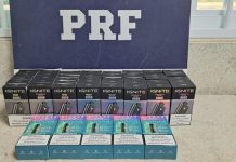 PRF apreende substâncias entorpecentes, bebida alcoólica e cigarros eletrônicos em ônibus na BR-116