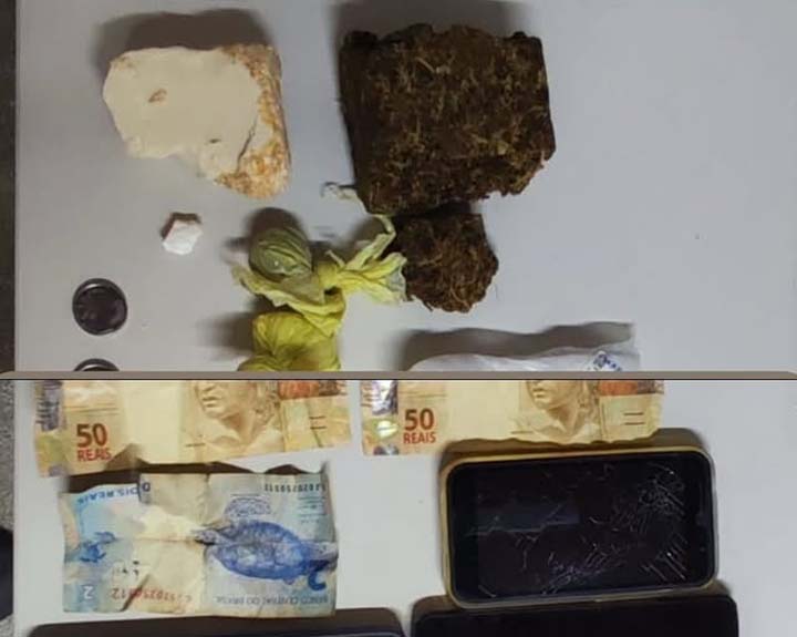 CIPE Chapada apreende drogas e prende suspeito por tráfico em Iaçu