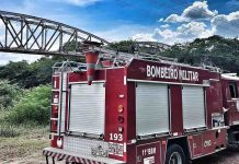 Corpo de Bombeiros realiza buscas por motociclista desaparecido em possível afogamento em Iaçu