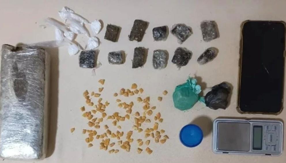 Polícia apreende drogas e prende suspeito de tráfico em Mairi