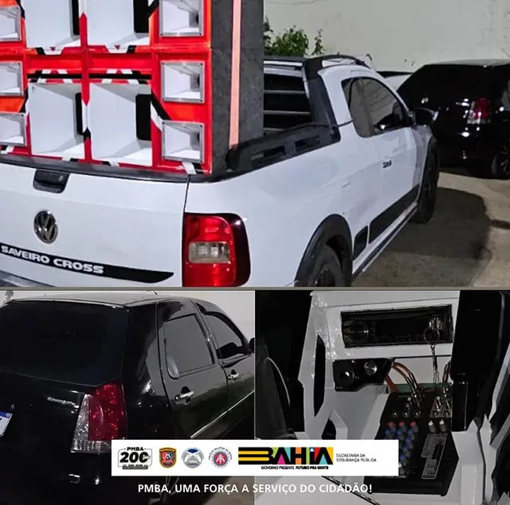 Policia apreende veículos com som alto durante operação em Itaberaba Policia apreende veículos com som alto durante operação em Itaberaba