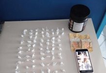 Policia apreende cocaína e prende suspeito de tráfico em Itatim