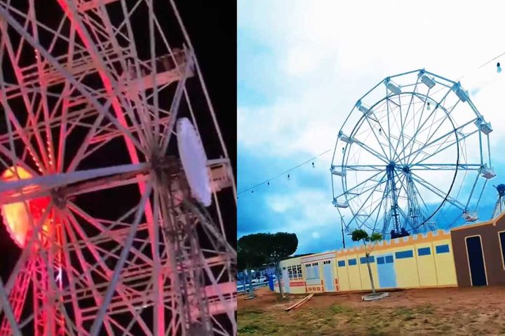 Criança cai de roda gigante em festa de São João em Ipirá