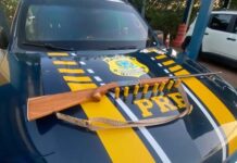 PRF apreende espingarda e munições em fiscalização em Itaberaba