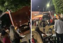 Caminhão da dupla sertaneja atinge público após motorista perder o controle