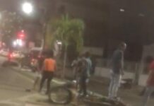 Motociclista fica ferido em acidente na praça JJ Seabra em Itaberaba