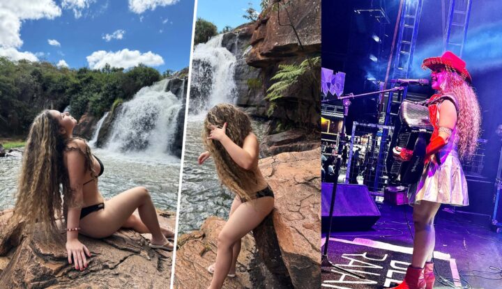 Cantora e sanfoneira Bella Raiane aproveita fim de semana na Chapada Diamantina