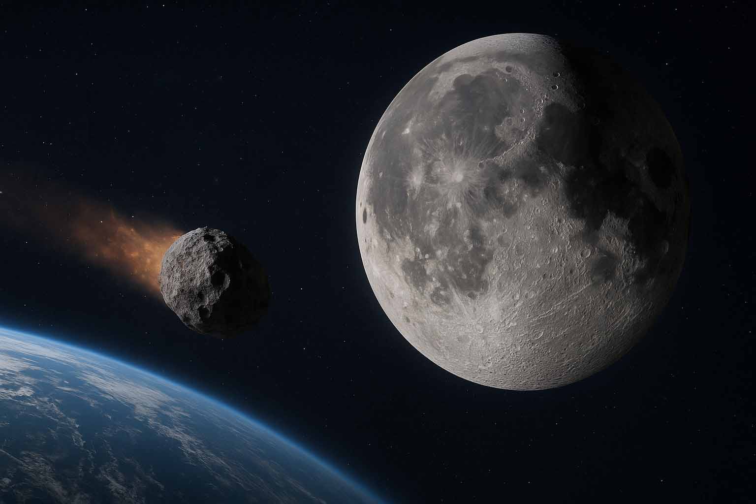 Asteroide 2024 YR4 tem chance de colidir com a Lua e cientistas entram em alerta
