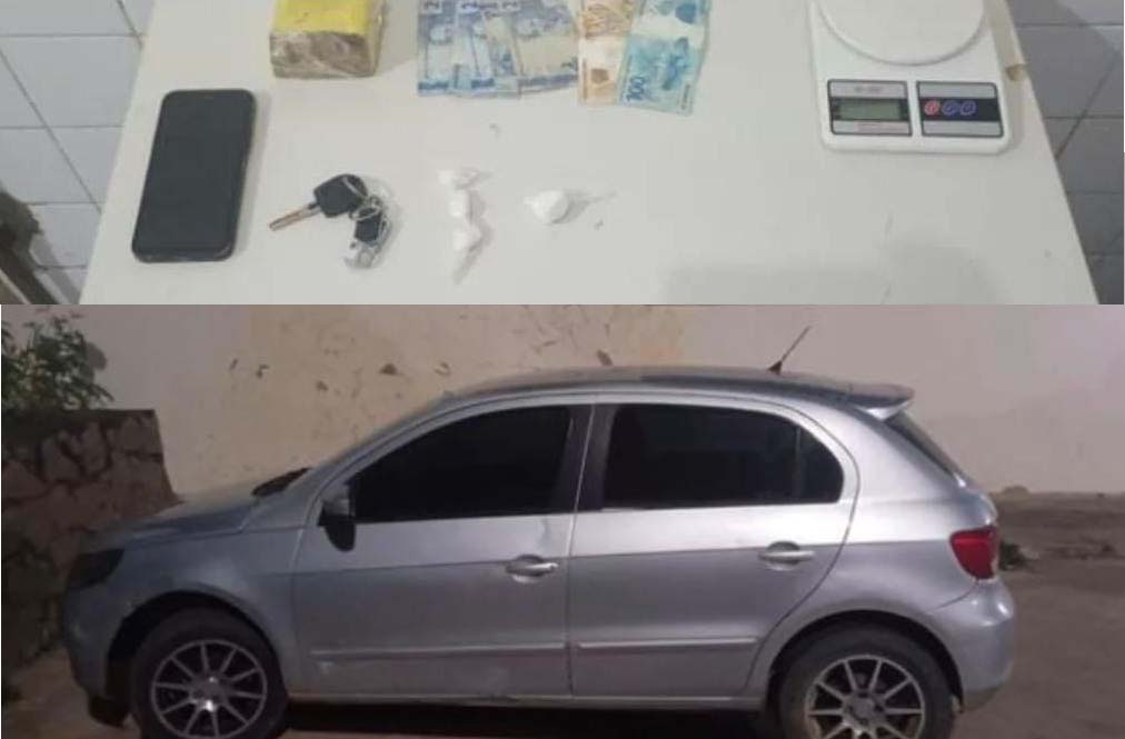 RONDESP Chapada prende suspeito de tráfico de drogas em Ruy Barbosa; veículo tinha restrição de roubo