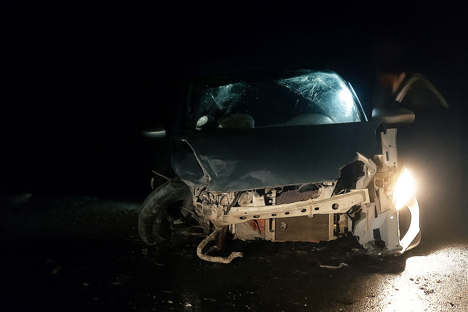 Colisão frontal deixa dois feridos na BR-242, em Seabra