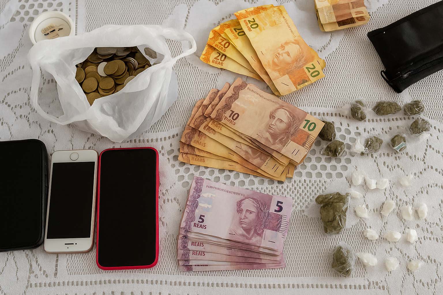 RONDESP Chapada apreende drogas e cédulas falsas em Itaberaba durante Operação Visão Noturna