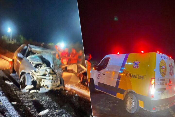 Grave acidente na BA-052 deixa uma pessoa morta e duas feridas