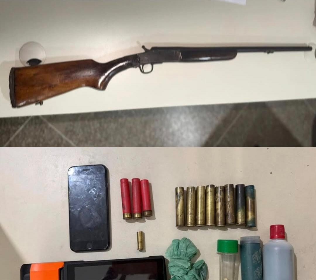 PMBA prende homem por posse ilegal de arma e munições no povoado Areia Branca, em Antas