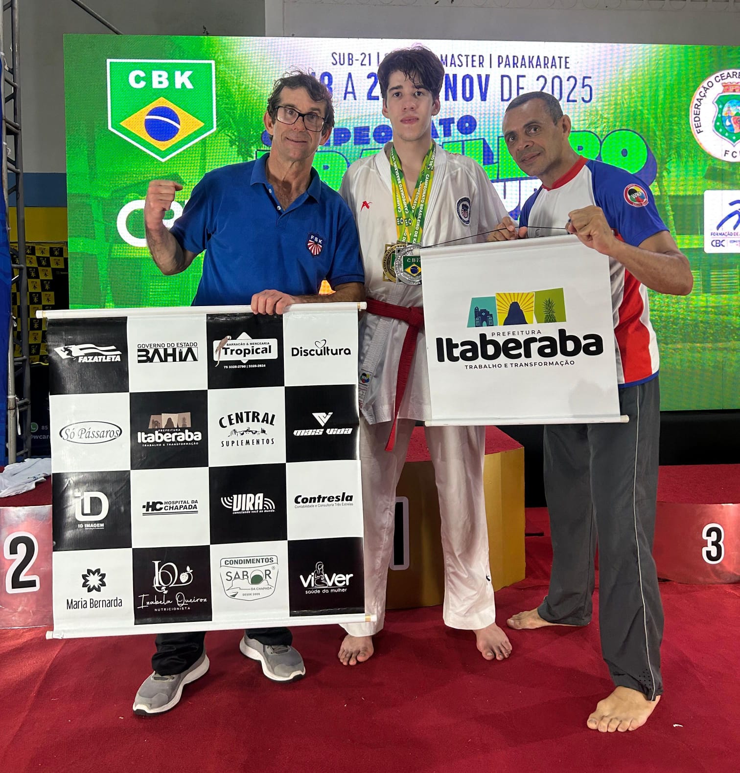 Atleta itaberabense conquista bronze e prata no Campeonato Brasileiro de Karatê em Caucaia-CE