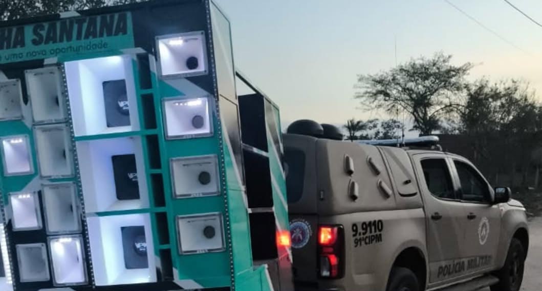 91ª CIPM apreende som do tipo “paredão” após denúncia de perturbação do sossego em Capim Grosso