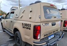 CIPE Chapada apreende motocicleta adulterada durante patrulhamento em Ibiquera CIPE Chapada apreende motocicleta adulterada durante patrulhamento em Ibiquera