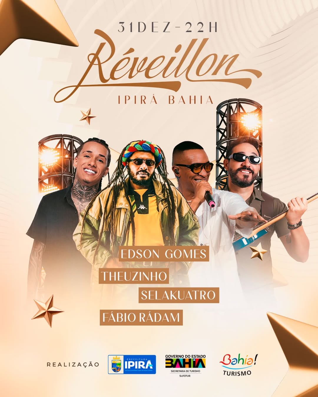 Prefeitura de Ipirá anuncia atrações do Réveillon 2025