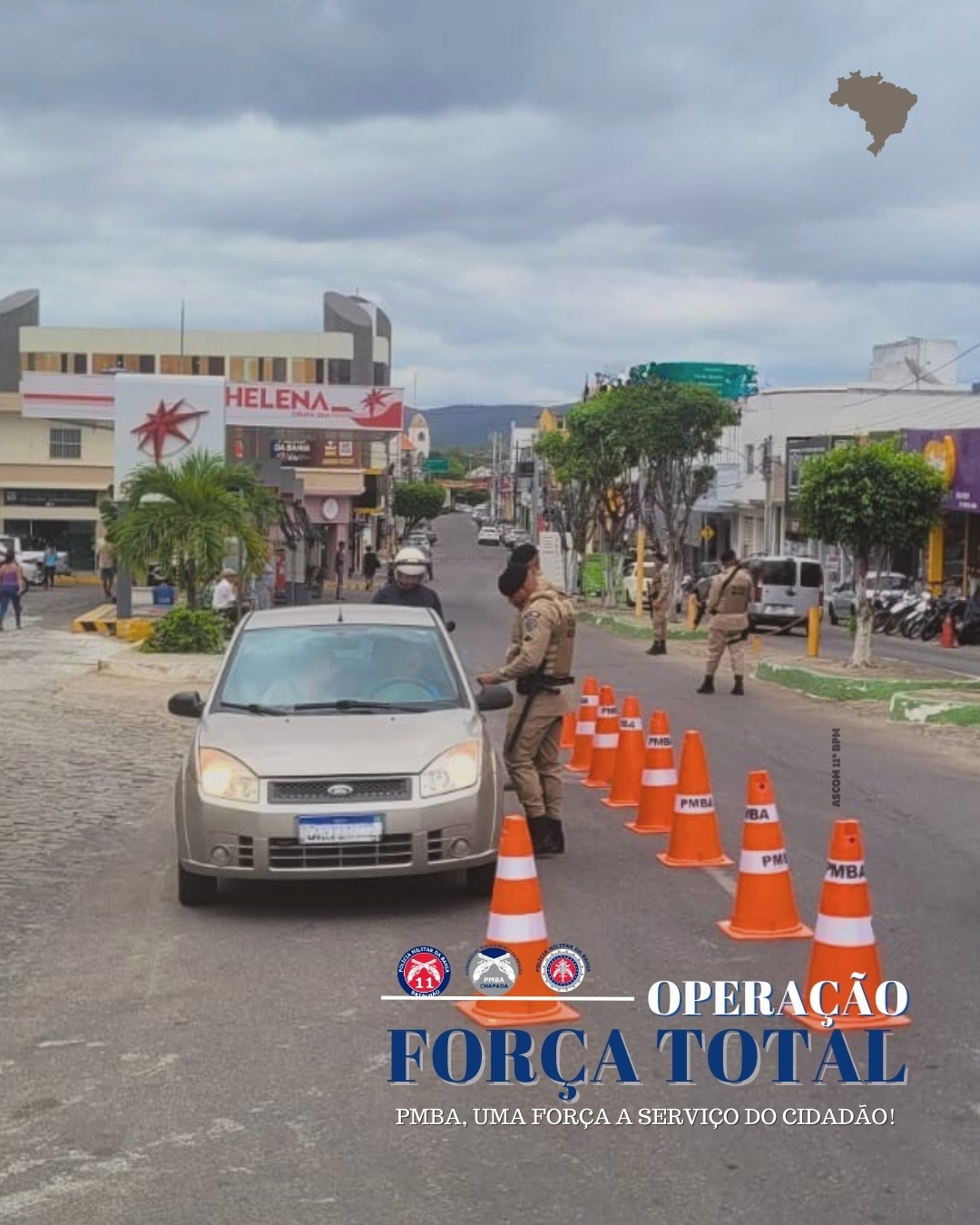 Operação Força Total reforça policiamento e aborda quase 800 pessoas em Itaberaba