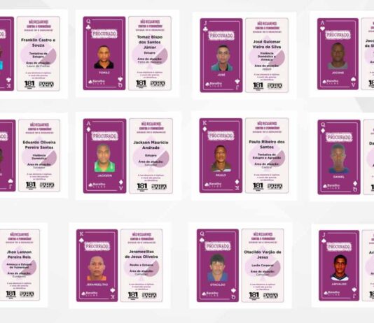 Conheça os 16 criminosos que integram o Baralho Lilás da SSP Conheça os 16 criminosos que integram o Baralho Lilás da SSP